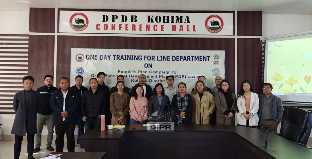 Attendees of the one-day training  on the People’s Plan Campaign for the Gram Panchayat Development Plan  2025–2026 in Kohima on November 14. (DIPR Photo)